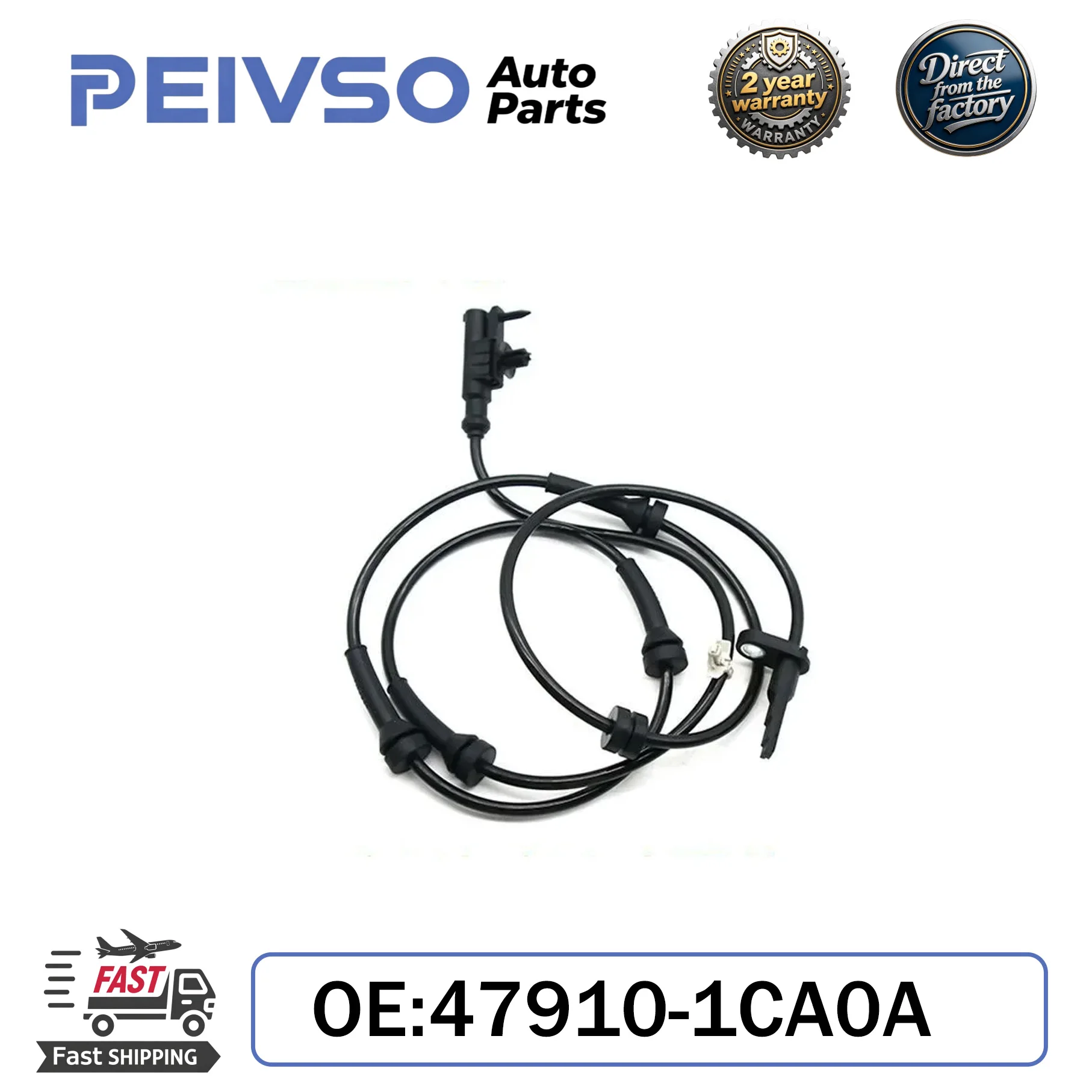 

PEIVSO NEW 47910-1CA0A Front Left/Right ABS Wheel Speed Sensor For Infiniti QX70 EX35 G37 FX35 FX37 FX50