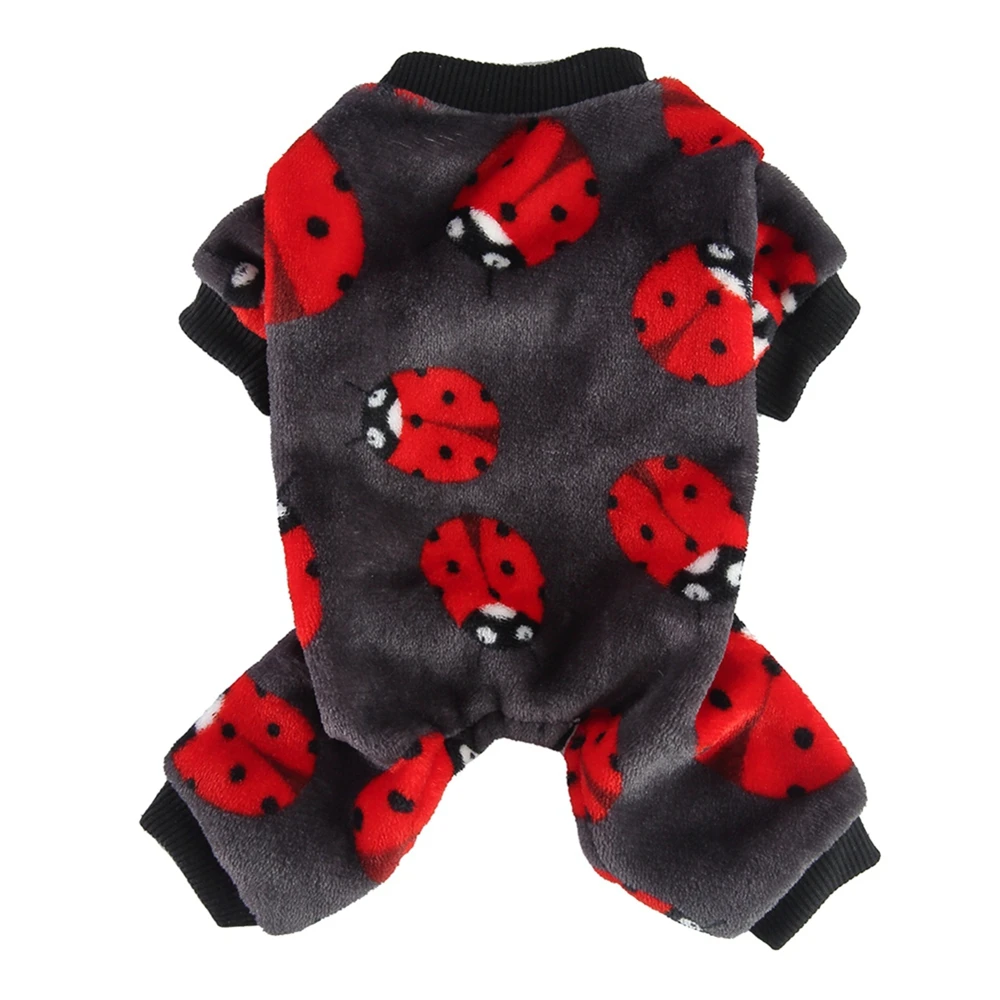 Dog Pajamas for Small Dogs Puppy Clothes Winter Coats for Dogs Elastic Pajamas for Dogs Jumpsuit Fleece Sweater 4 Legs Bodysuit