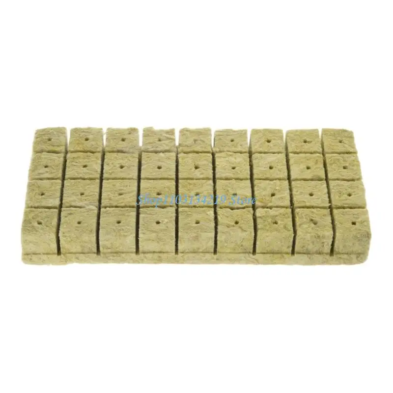 N5KC Garden Rock Wool Grow Cubes Starter Plug Rock Wool Cubes for Hydroponics Soilless Cultivation Clone Plant Substrate