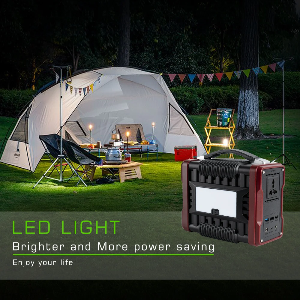 Lithium Battery Portable Emergency Power Station WIth Laptop 200w 300w 500w 800W 1000W Solar Power Station