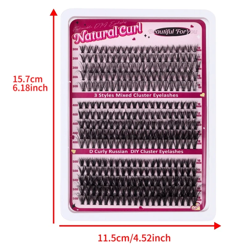 ヨーロッパとアメリカの厚みのある大容量ナチュラルスーパーソフトセットシングルクラスターセルフグラフトつけまつげ