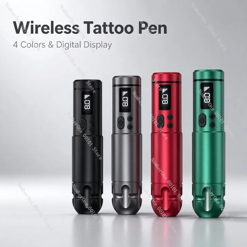 Dual Use Wireless Tattoo Pen All in One Machine, Rotary Motor Tattoo Gun for Lining Shading, Professional Body Art Tool