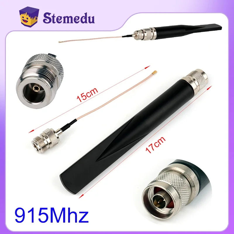 

4G 915Mhz 5 Dbi Omni Antenna Outdoor 802.11ah Mini LoRa Network UFL(IPEX/IPX) Mini PCI to N-Female Extension Cable Connector DIY