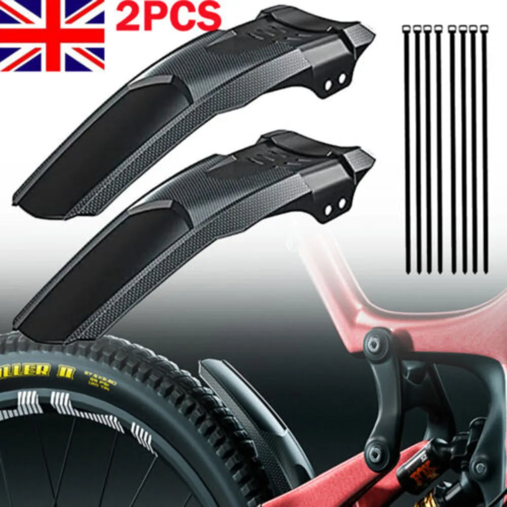 2PCS Cycg MTB Mudguard Mud Guard Mountain Bike Bicycle Fender Front Rear Tyre