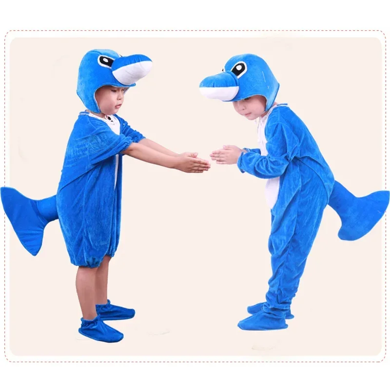 Halloween Kid Cosplay Party Delfino Animale Pesce Costume da ballo Tuta Carnevale Abbigliamento per bambini Per ragazzi Ragazza MN3