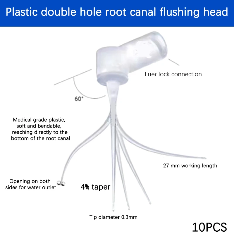 

10 шт. стоматологический эндододонтический наконечник для ирригации, шприц для инъекций, игла для мытья корневых каналов, гибкая, автоклавируемая