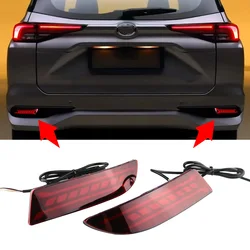 For Toyota Avanza 2022 2023 2024 Rear Bumper Light Turn Signal LED Lights Brake Reversing Lamp 2Pcs Reflector Accessories