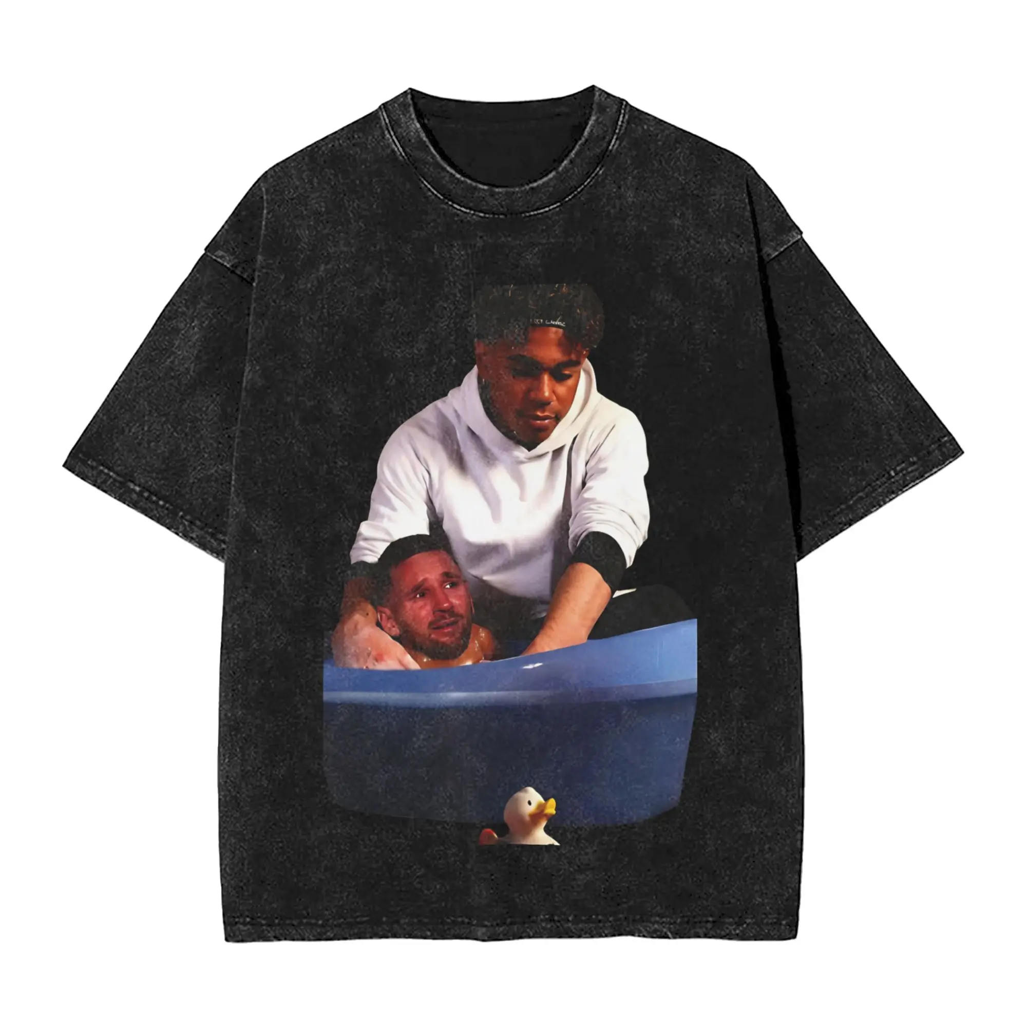 Messies & Yamals Take a Bath Washed T Shirt Streetwear Hip Hop Casual T-Shirts  Tees for Men Women Short Sleeve Harajuku