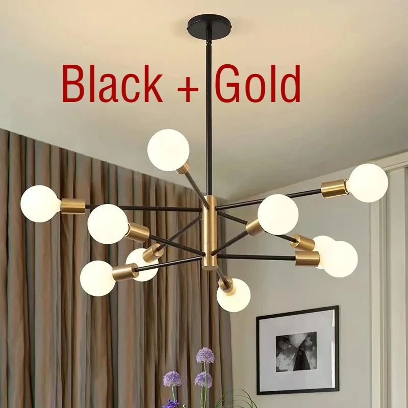 Скандинавская светодиодная люстра, минималистичный подвесной светильник Magic Bean для гостиной, спальни, ресторана, отеля, светильники для внутреннего декора