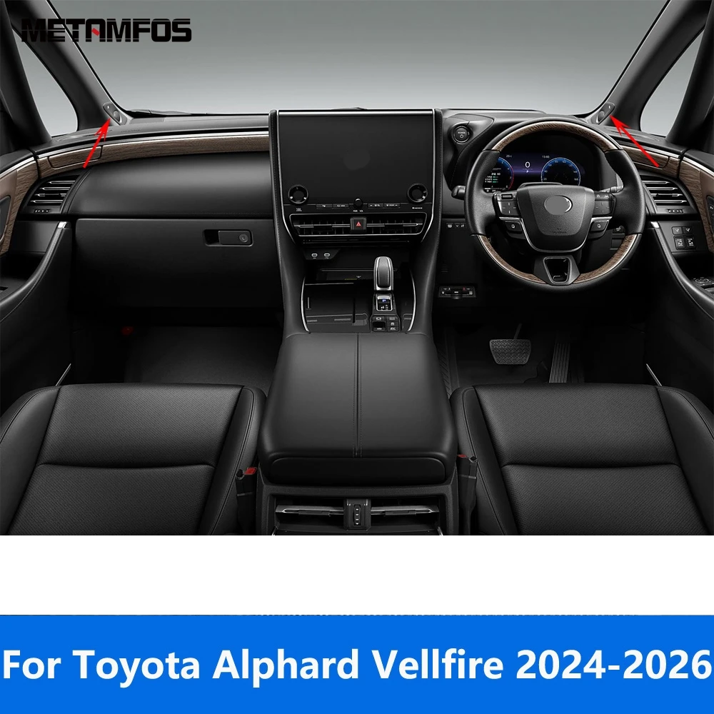 

For Toyota Alphard Vellfire 2024 2025 2026 Matte Front Window A Pillar Audio Speaker Loudspeaker Cover Trim Interior Accessories
