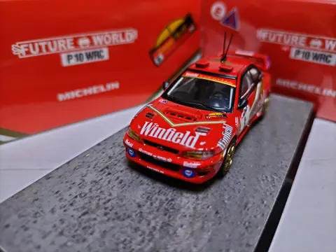 Okm 1:64 Subaru Impreza 1997 Winfield Alloy Diecast Model Toy Rally Car