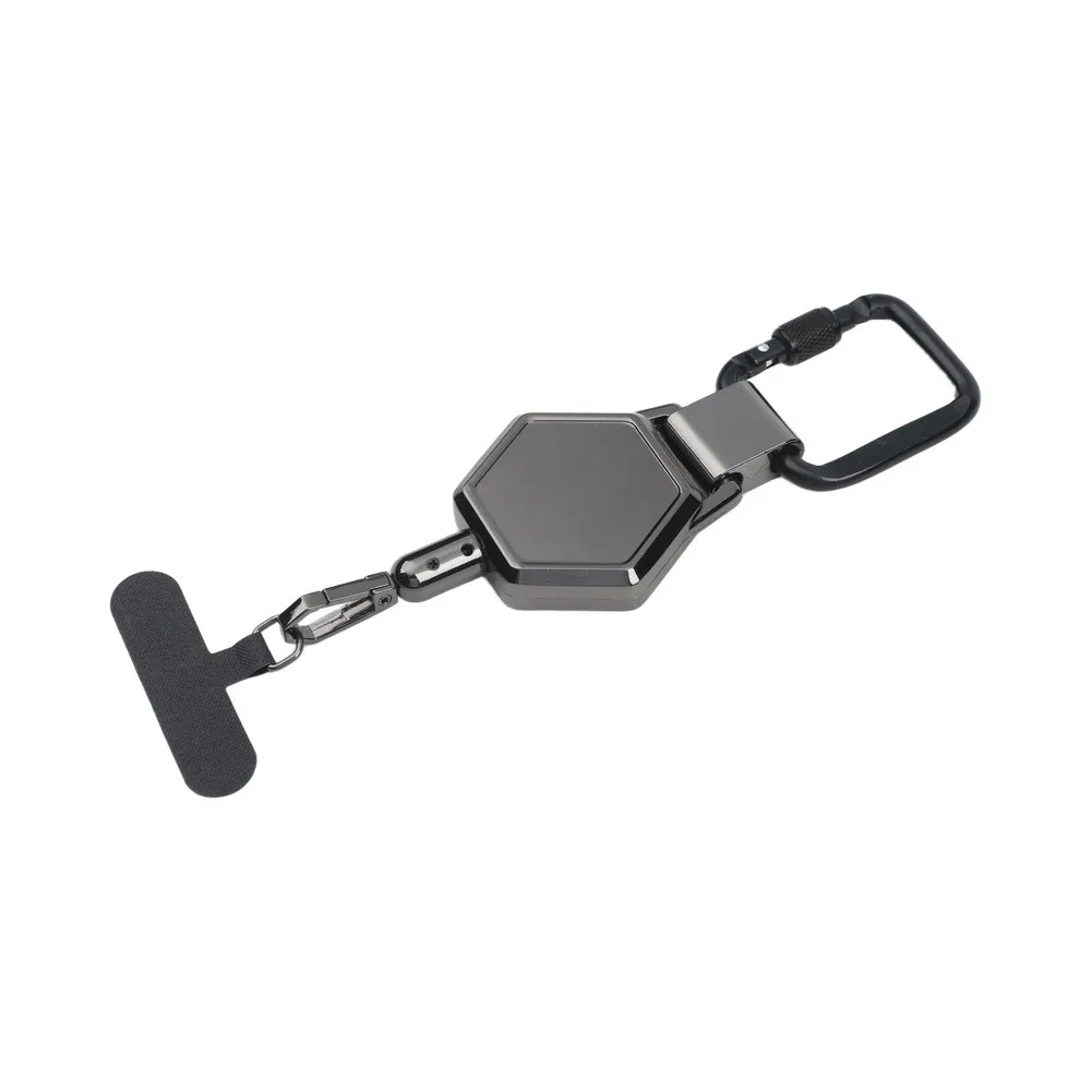 Retractable Phone Tether for Hiking Climbing Fishing with Secure Patch Mount and Consistent Retraction Performance