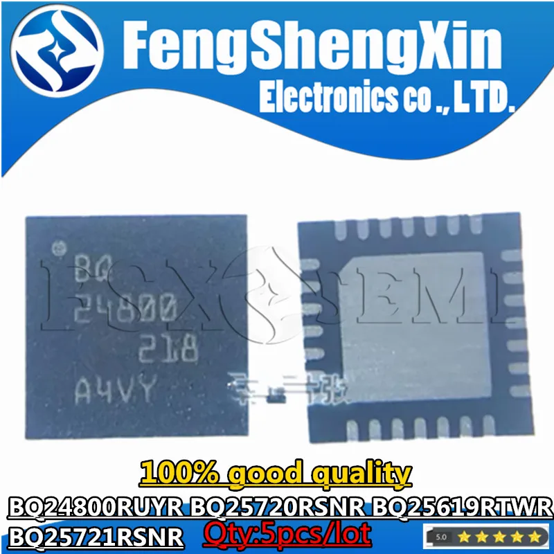 5pcs BQ24800RUYR BQ24800 BQ25720RSNR BQ25720 BQ25619RTWR BQ25619 BQ25721RSNR BQ25721 QFN Chips