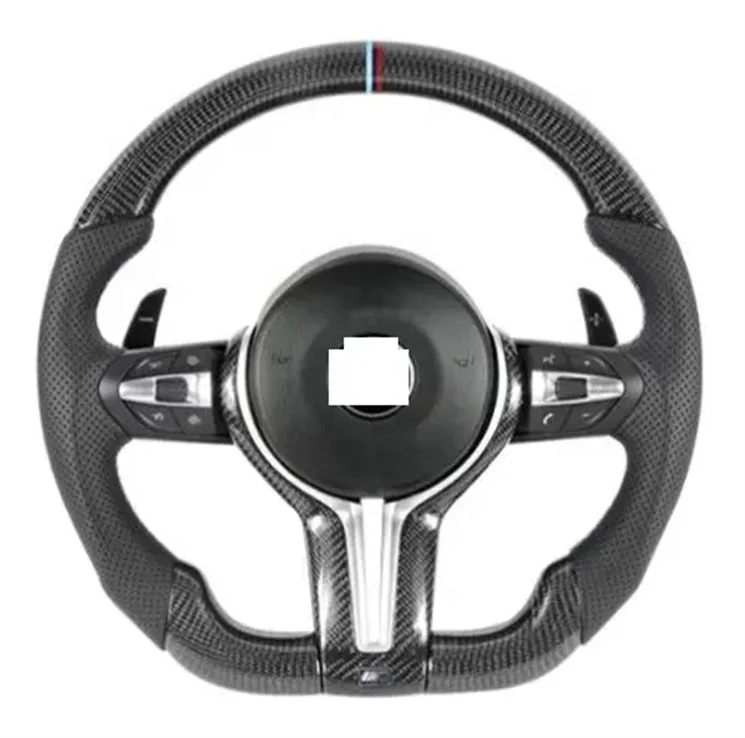 Steering wheel Real Carbon Fiber Steering Wheel Customized Steering Wheel For Bmw 5 Series F10 G30 G20 F30 E90 F32 F80 X2 X3 X5