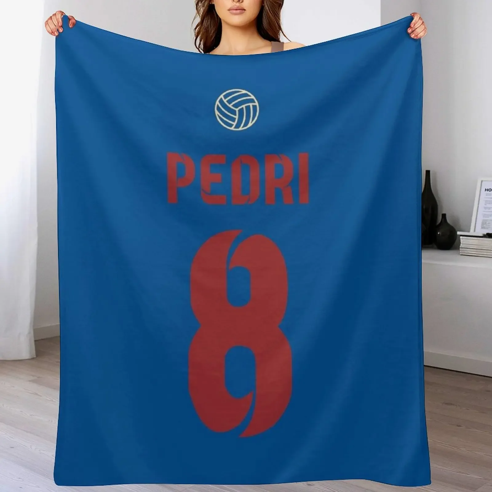 

PEDRI 8 SPAIN Throw Blanket Decorative Soft Throw Blanket for Couch Sofa