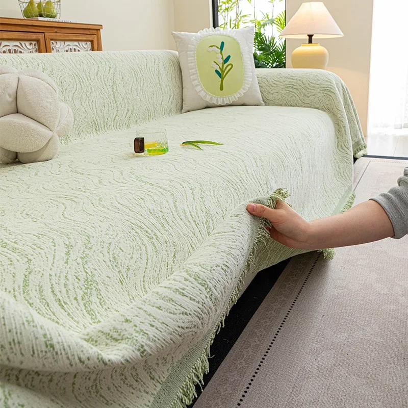 New Minimalist Chenille Sofa Cover Pets Scratch Resistant Furniture Protector Slipcover Four Seasons Waterproof Sofa Towel Cover