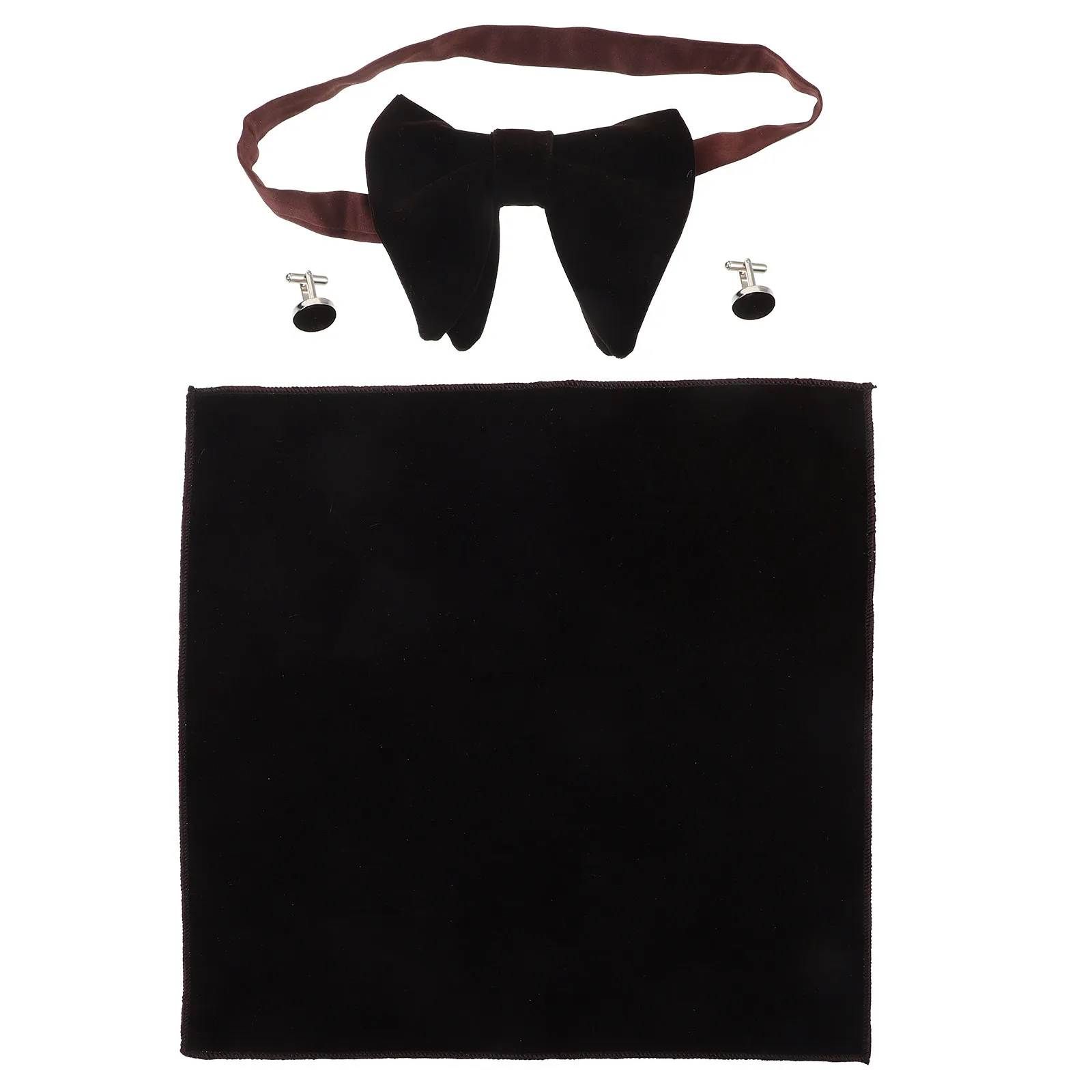 

Набор: мужской галстук-бабочка, платок, запонки для смокинга, элегантный аксессуар для костюма жениха, для свадьбы, дня рождения, выпускного вечера, карнавала