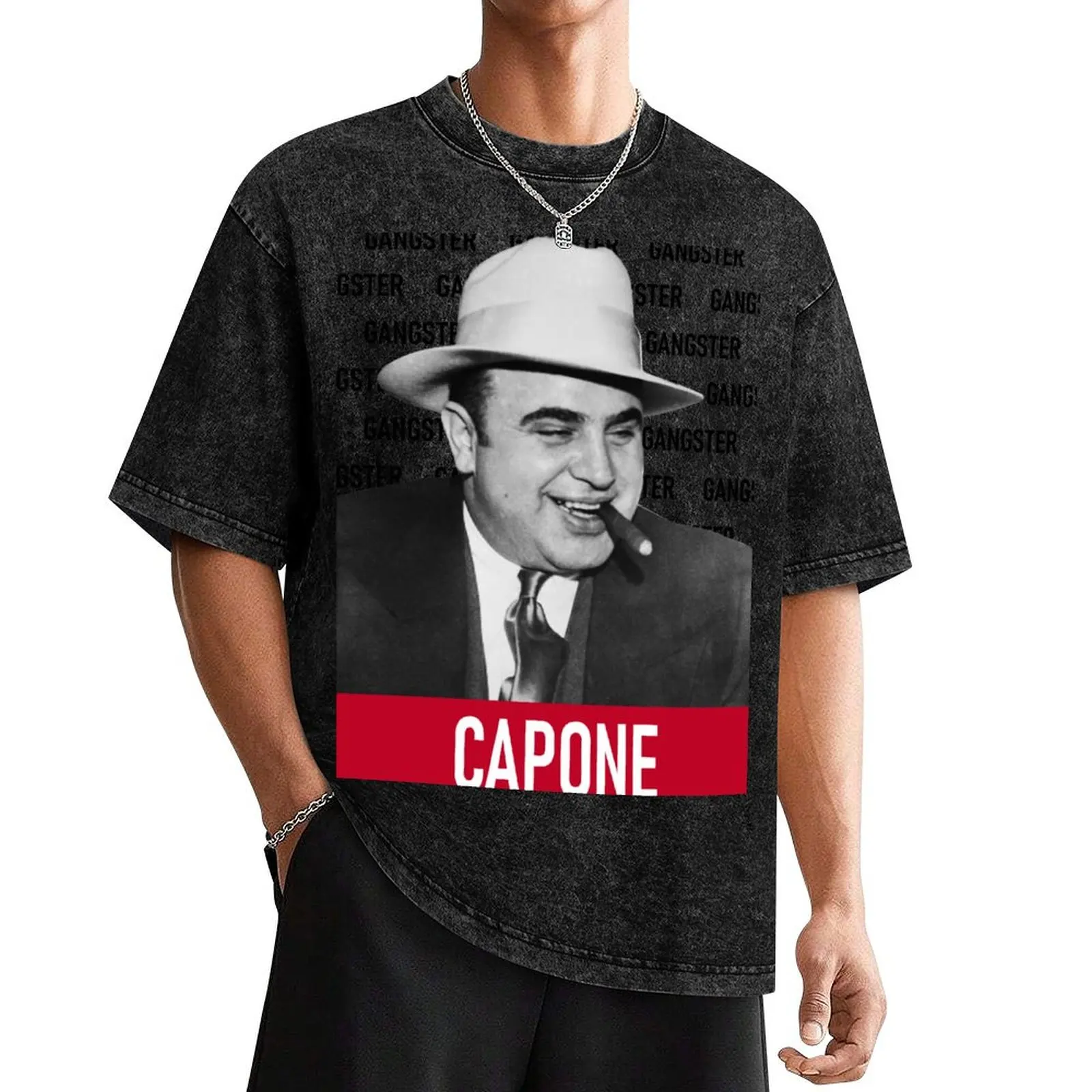 

Al Capone T-Shirt blanks anime clothes boys whites quick drying t shirts for men graphic