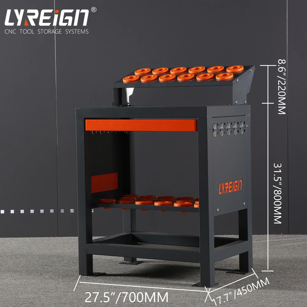 LYREIGN CNC machine workbench Tool removal work table metal storage rack workshop metal workbench handle storage BT/SK/JN30/40/