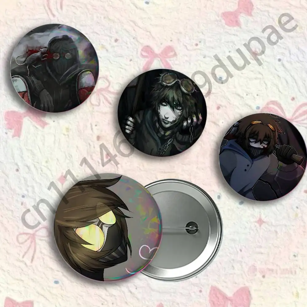 C-CreepypastaS T-Ticci Toby Badges 25 32 44 58 75 mm Round Customizable Wholesale Fan goods Self-made fan freebies