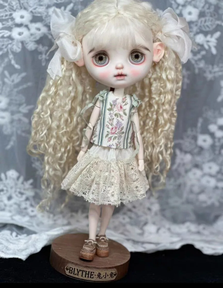 

Платье Blythe в винтажном стиле, 1 комплект, 1/6, 30 см (подходит для Pullip,Ob22/24/26, Licca)