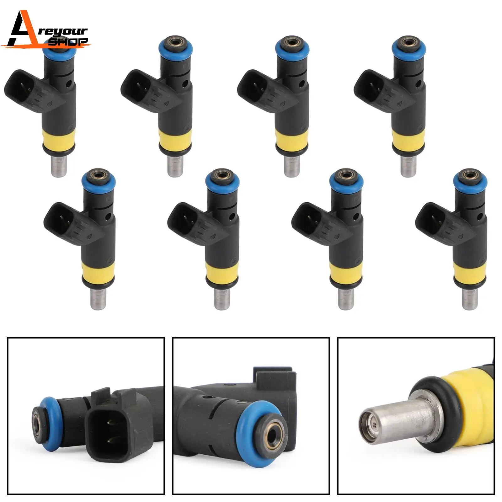 

Areyourshop 8Pcs Fuel Injectors Fit For Chrysler 300 Magnum Ram 1500 2500 3500 5.7L 5037479AC 5037479AB Car Accessories