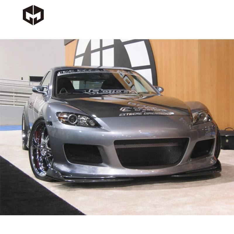 

fiberglass Front Bumper Side Skirts Rear diffuser M SP EED Style Body Kit for Mazda RX8