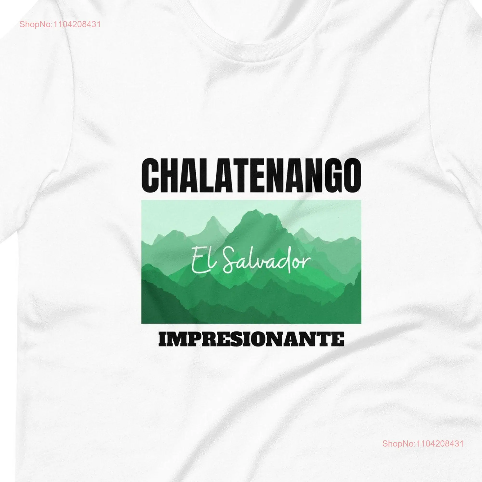 Chalatenango El Salvador shirt Salvadoran Salvadoreno Sivar long or short sleeves