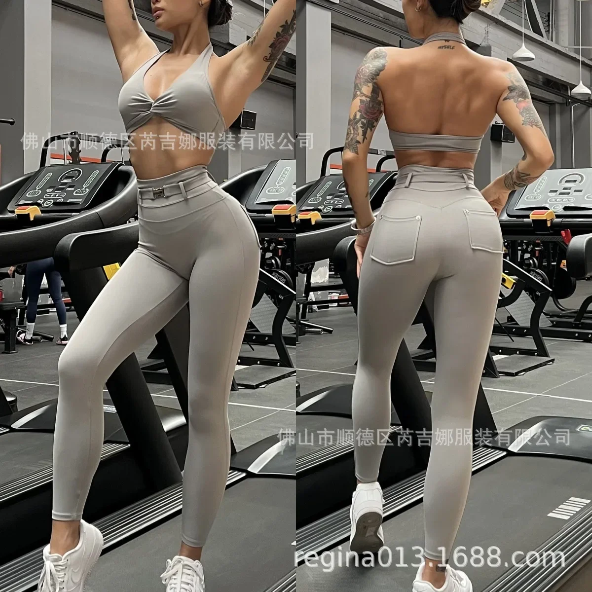 

Спортивный костюм для фитнеса и йоги Wo, мужской костюм для обнаженной красоты с высоким поясом, эластичный пояс для живота, бедер, подтяжка бега