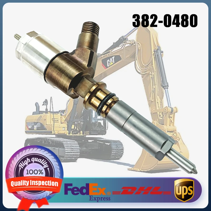 

382-0480 Diesel Common Rail Injector 3820480 for Caterpillar C6.6 Construction Machinery Engine Parts