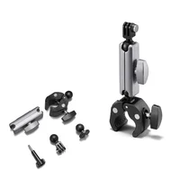 Terebento Soporte para manillar de motocicleta Cuadros de bicicleta Aleación 360 °   Para cámara de acción GoPro Hero 13 12 11 10 Insta360 Dji Osmo