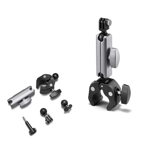 Terebento Soporte para manillar de motocicleta Cuadros de bicicleta Aleación 360 °   Para cámara de acción GoPro Hero 13 12 11 10 Insta360 Dji Osmo