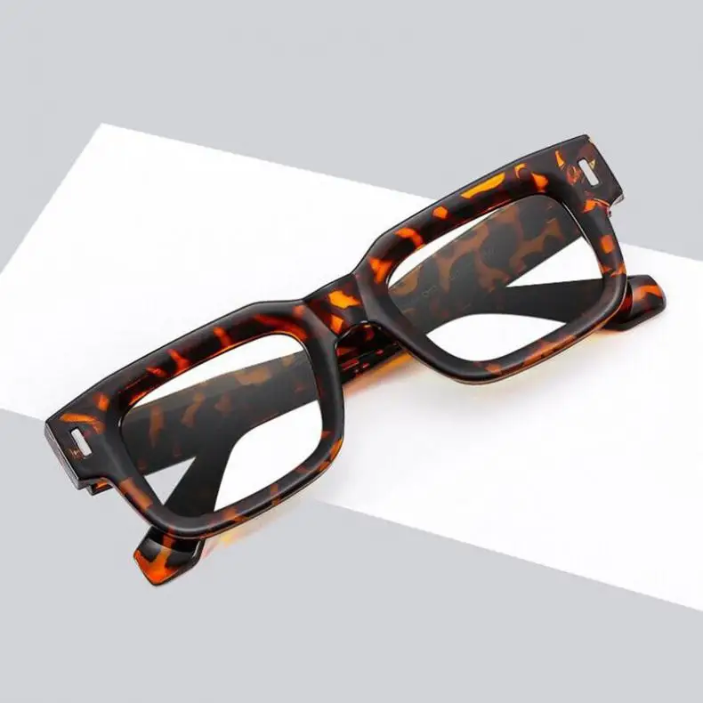 FELRES Männer Frauen Dicken Rahmen Anti Blau Licht Lesebrille Klassische Quadratische Gläser Presbyopie Brillen Brille – Detail 4