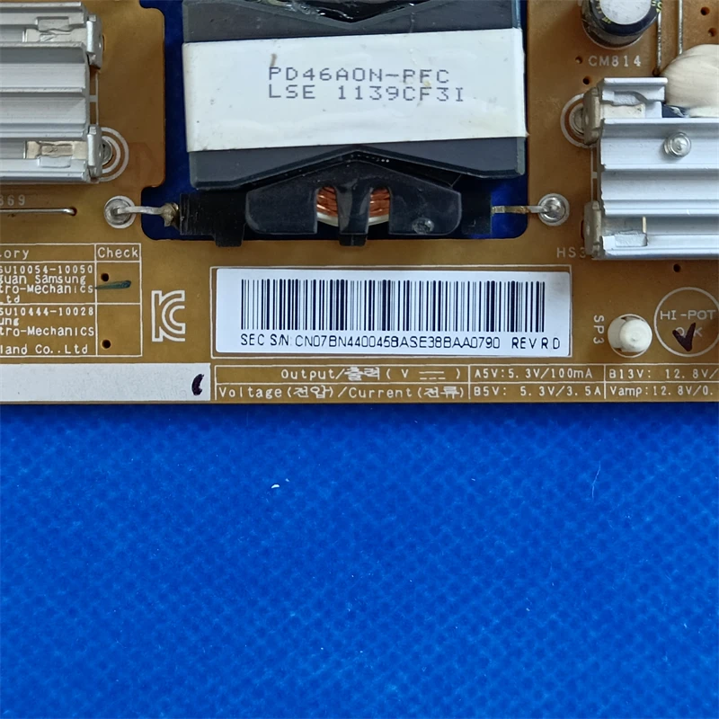 Goede Test Voor UE32D6547UK UE40D6200TS UE46D6100SP UE46D6100SW UE46D6200TS UE46D6000TP Voeding Board BN44-00458A BN44-00458B