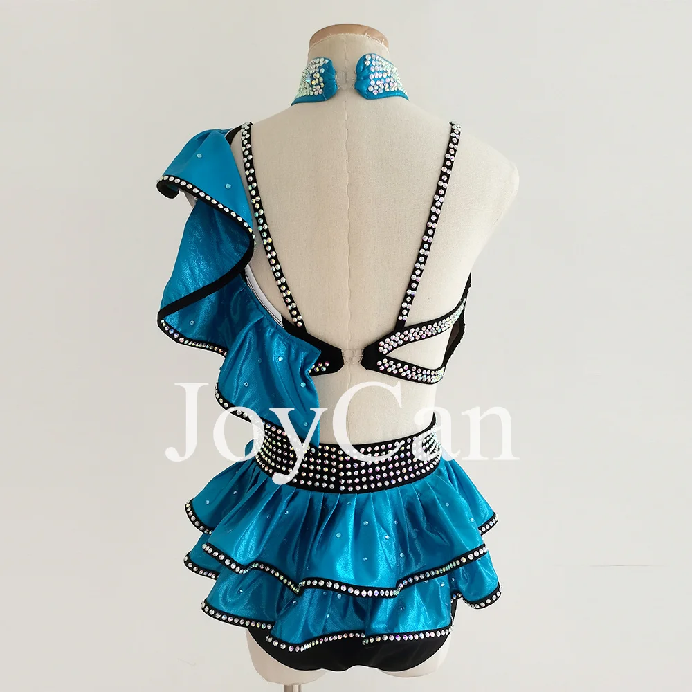 JoyCan – Costume de Ballet et de danse lyrique, robe de danse contemporaine bleue, ensembles de costumes pour filles et femmes BD8882