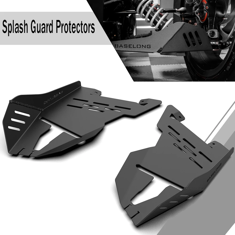 2PCS Motorcycle Aluminum Front Splash Guard Protectors For Can-Am Ryker 600 900 Sport Ryker Rally Edition 2018 2019 2020 2021