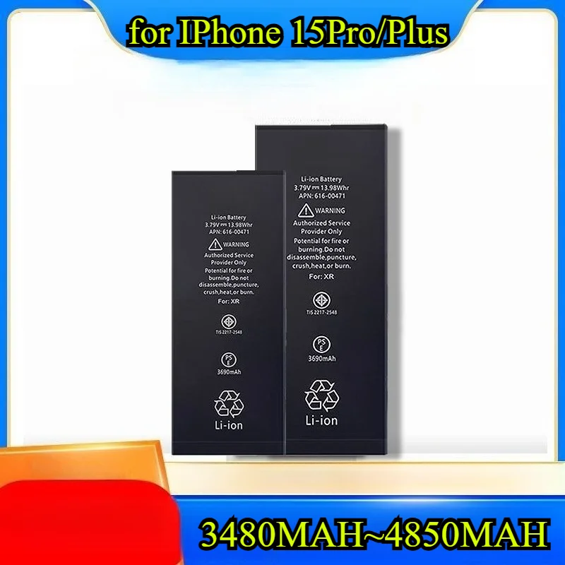 

4850mAh Super High Capacity Battery for IPhone 15/X/ Pro/pm/Plus - Replacement Li-ion Battery with Tools Kit Fast Charging