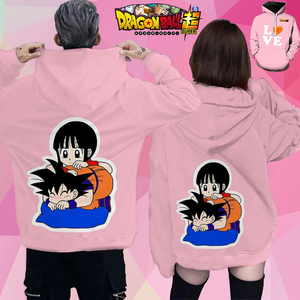 Women's Autumn Man Dragon Ball Z Streetwear S-6XL Kawaii Couples Hoodie Fashion 2024 3D Print Goku Chichi High Quality Hoodies