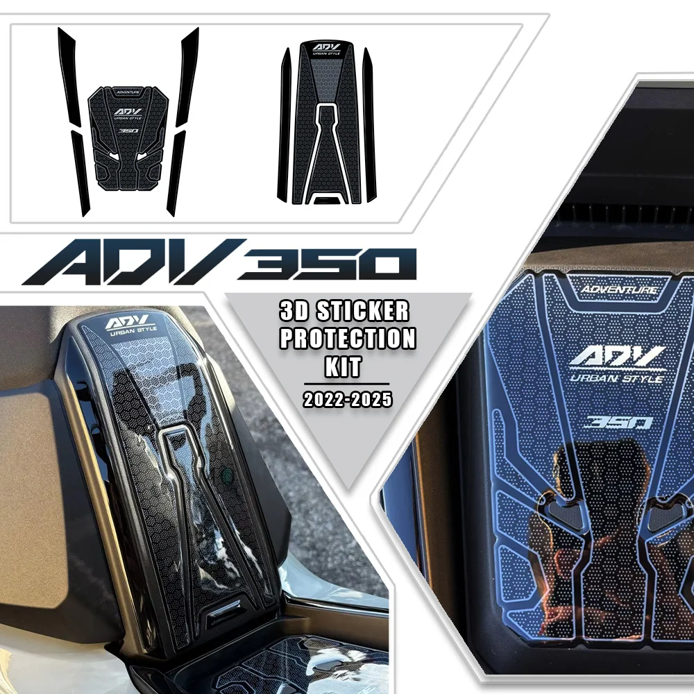 

ADV350 Sticker 3D Epoxy Motorcycle Accessories Fuel Chassis Pad Protection for ADV 350 2025 Tank Pad