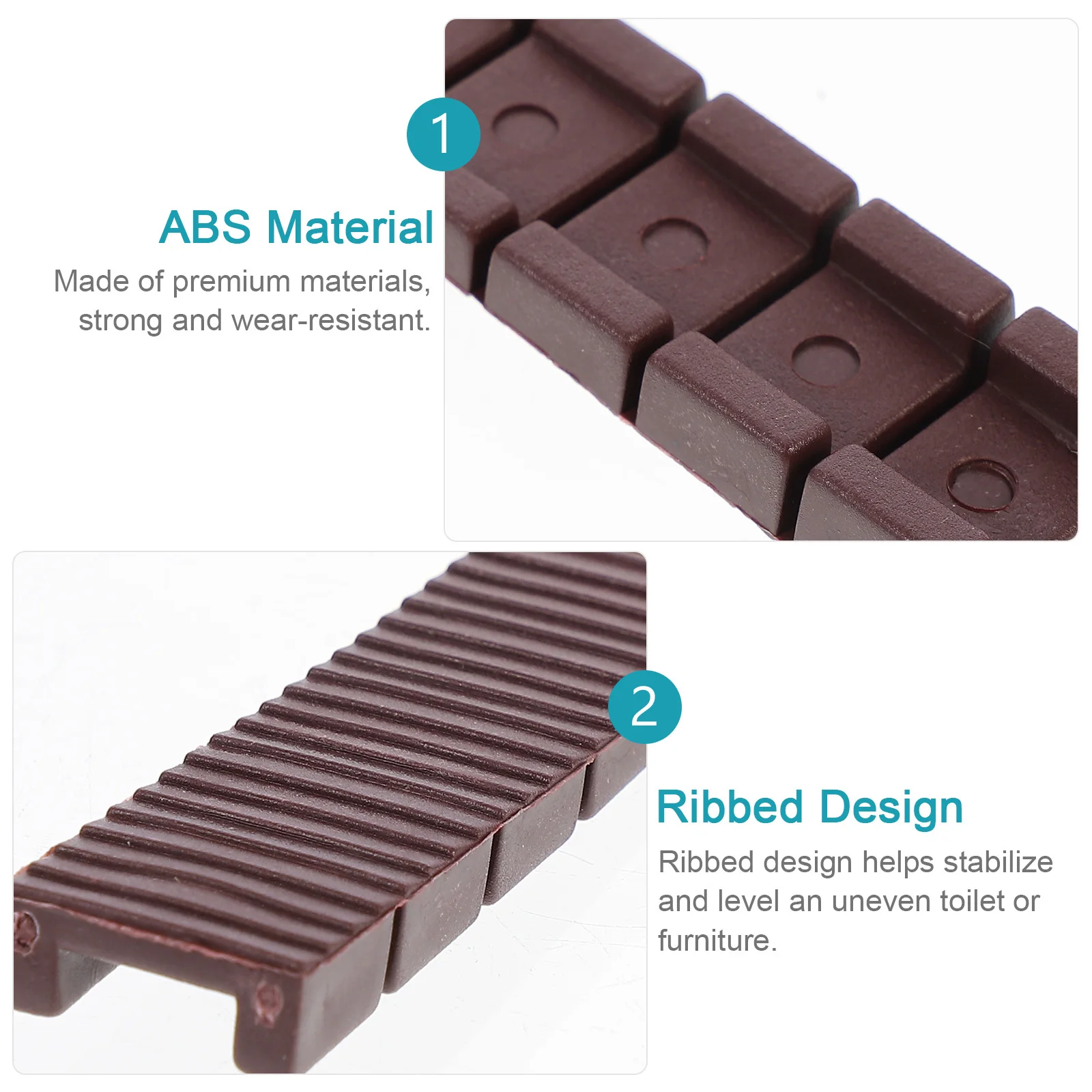 

20Pcs Furniture Leveling Shims Adjustable Flexible Sofa Foot Raising Pads DIY Cushion Parts for Tables Adjustable Leveling Shims