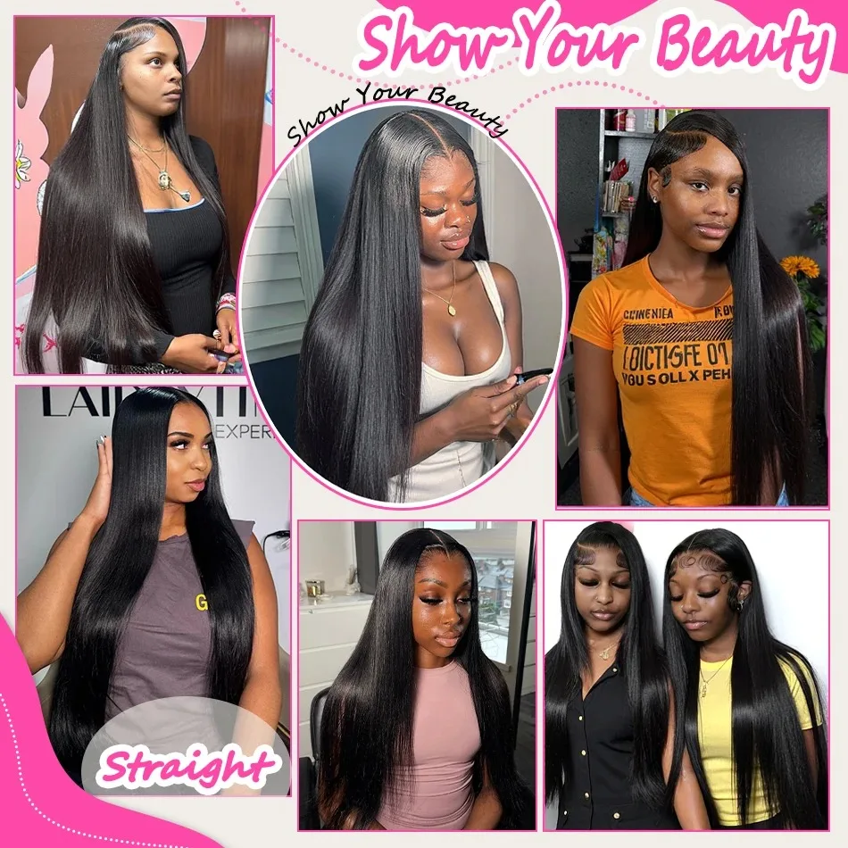 230 Density 13x6 Bone Straight Hd Lace Front Wig 28 36Inch 13x4 Lace Frontal Human Hair Wigs For Women Vitenamese Hair Wigs image 6