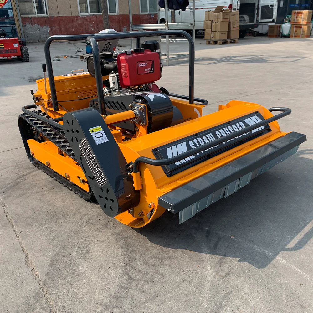 Heavy Duty Diesel Lawn Mower Self-Propelled Crawler Robot Rubber Tracks Engine Motor Gearbox-Self-Pushed Self-Powered