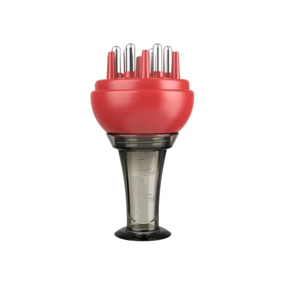 Rolling Ball Scalp Applicator Comb Accurate Scale Portable Professional Liquid Guide Comb 3ML Repeatable