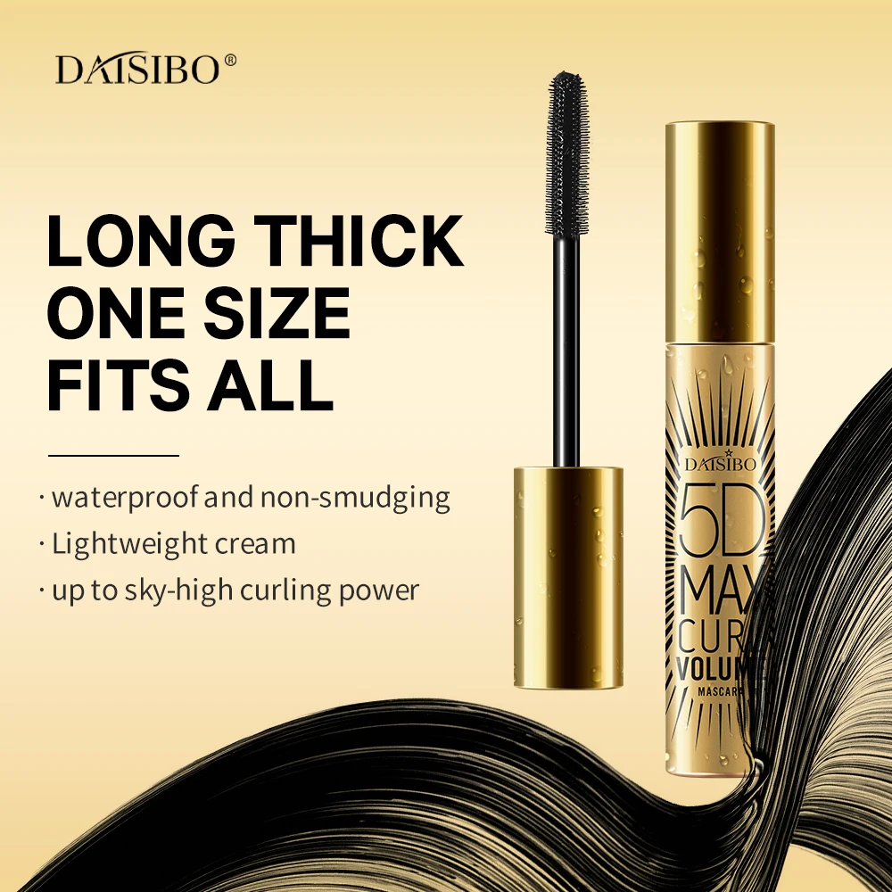 DAISIBO Eye Makeup Mascara 5D Waterproof Thick Lengthening Curling Long Mascara, Makeup Accessories