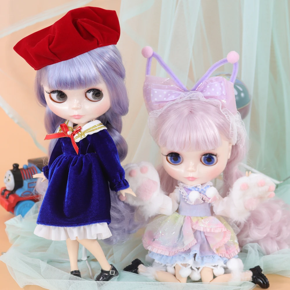 Băng Giá DBS Blyth Búp Bê Dễ Thương Kết Hợp Bao Gồm Quần Áo Giày Tay Bộ AB Cosplay Đầm 1/6 BJD Girl Anime OB24