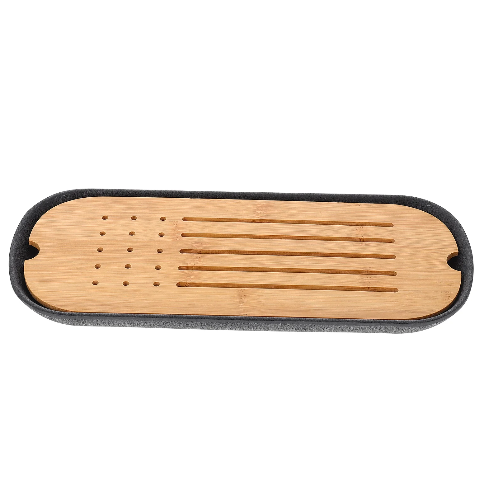 

1 Set Desktop Tea Tray With Drain Holes High-Quality Environmental Protection Versatile Household Cup Plate For Office Home