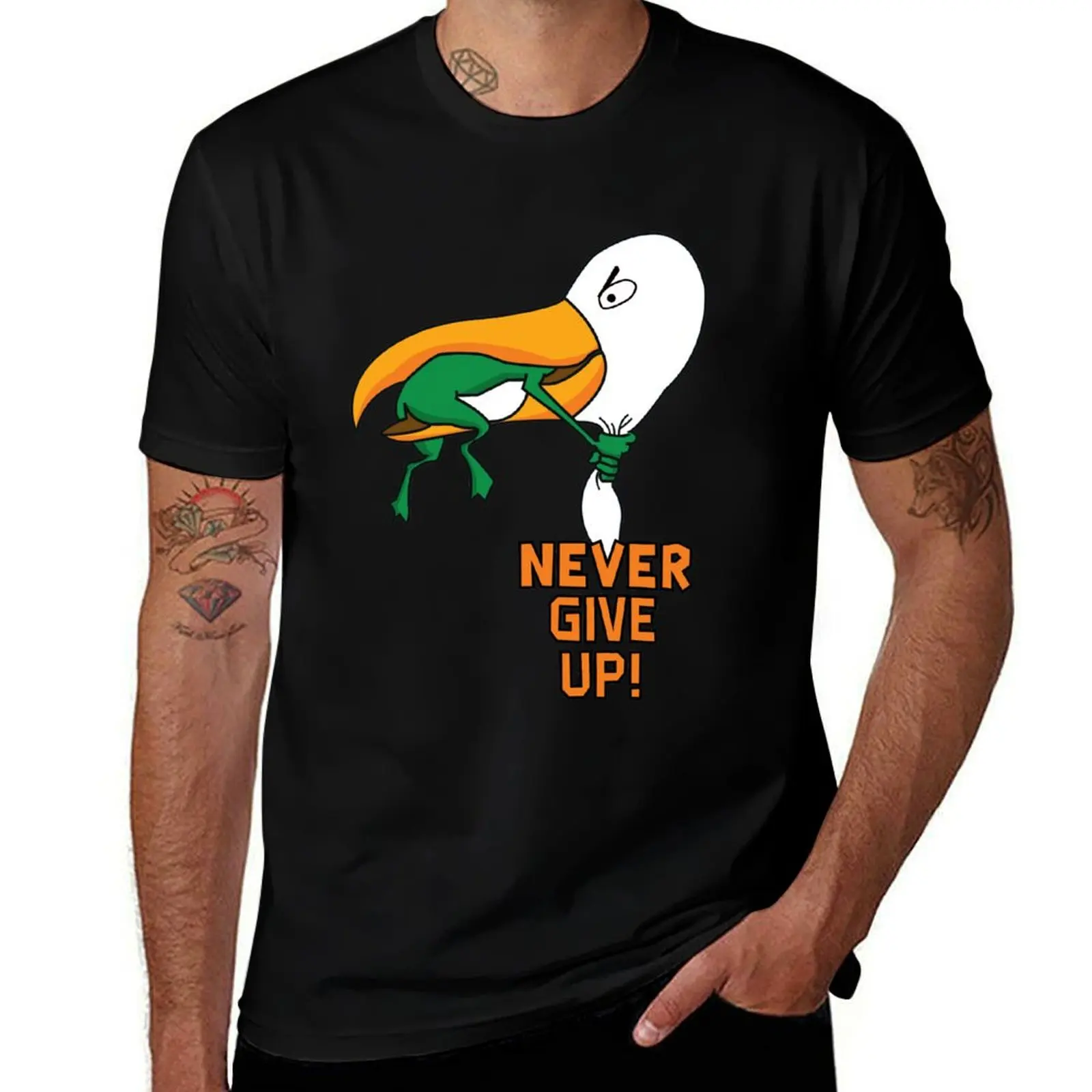 never give up T-Shirt Independence Day Short Sleeve T-Shirt