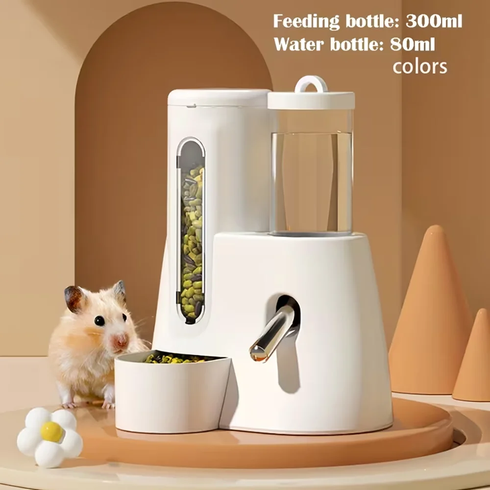 Automatic Pet Feeder - 2 in 1 Hamster Automatic Feeder