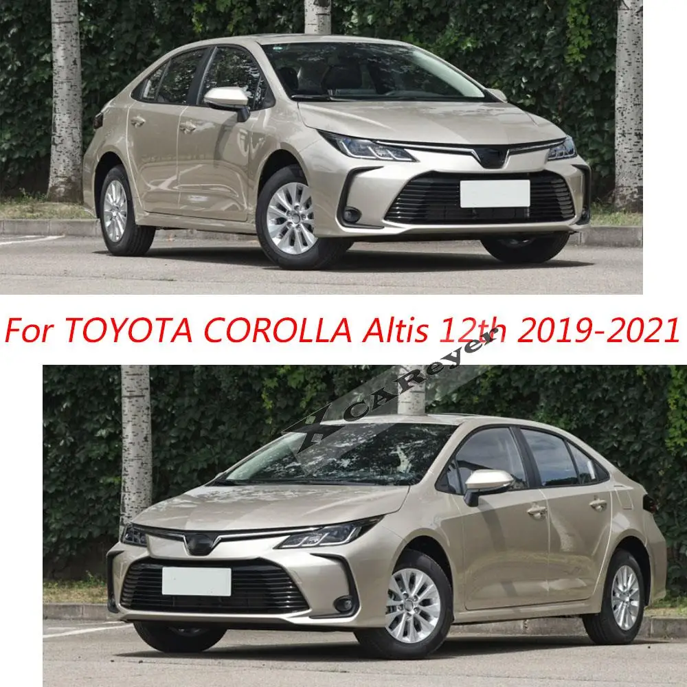 Para toyota corolla altis 12th 2019 2020 2021 2022 estilo do corpo do carro adesivo de plástico janela vidro vento viseira chuva/sol guarda ventilação