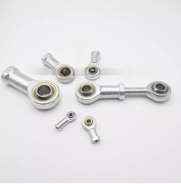 Pneumatic Cylinder Rod End Bearing M5 to M10 Heim Joint 8mm 10mm 12mm Linkage Ball Joint for Industrial Automation Machinery